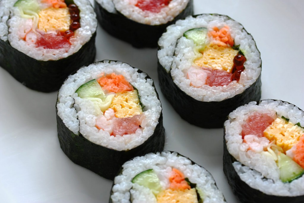 Co do sushi do środka